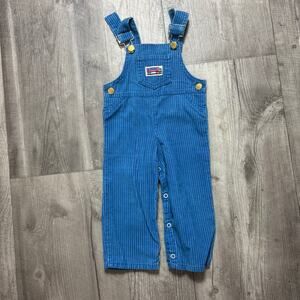 Vintage Stone USA Baby Toddler Corduroy Overalls Size 18 months